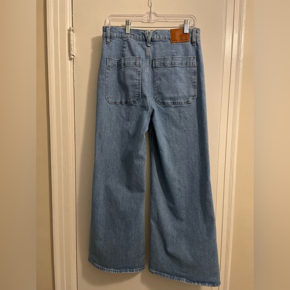 J Crew Point Sur Wide Leg Crop Jean Size 30 Tall - Picture 8 of 13